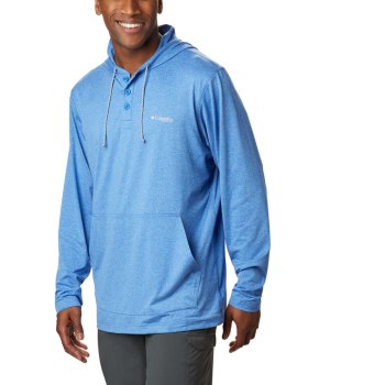 Columbia Muške Majice S Kapuljačom - PFG Slack Tide Henley Plave | UWGV-67340